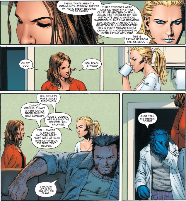 A screenshot from Astonishing X-Men