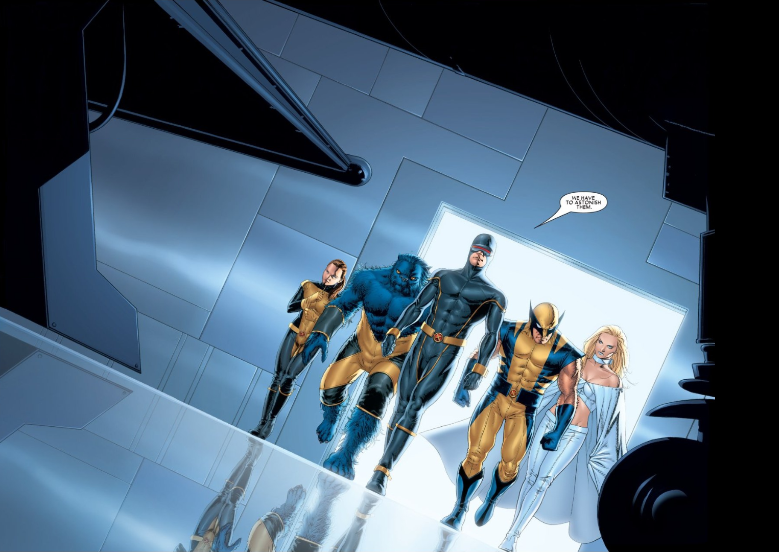 A screenshot from Astonishing X-Men