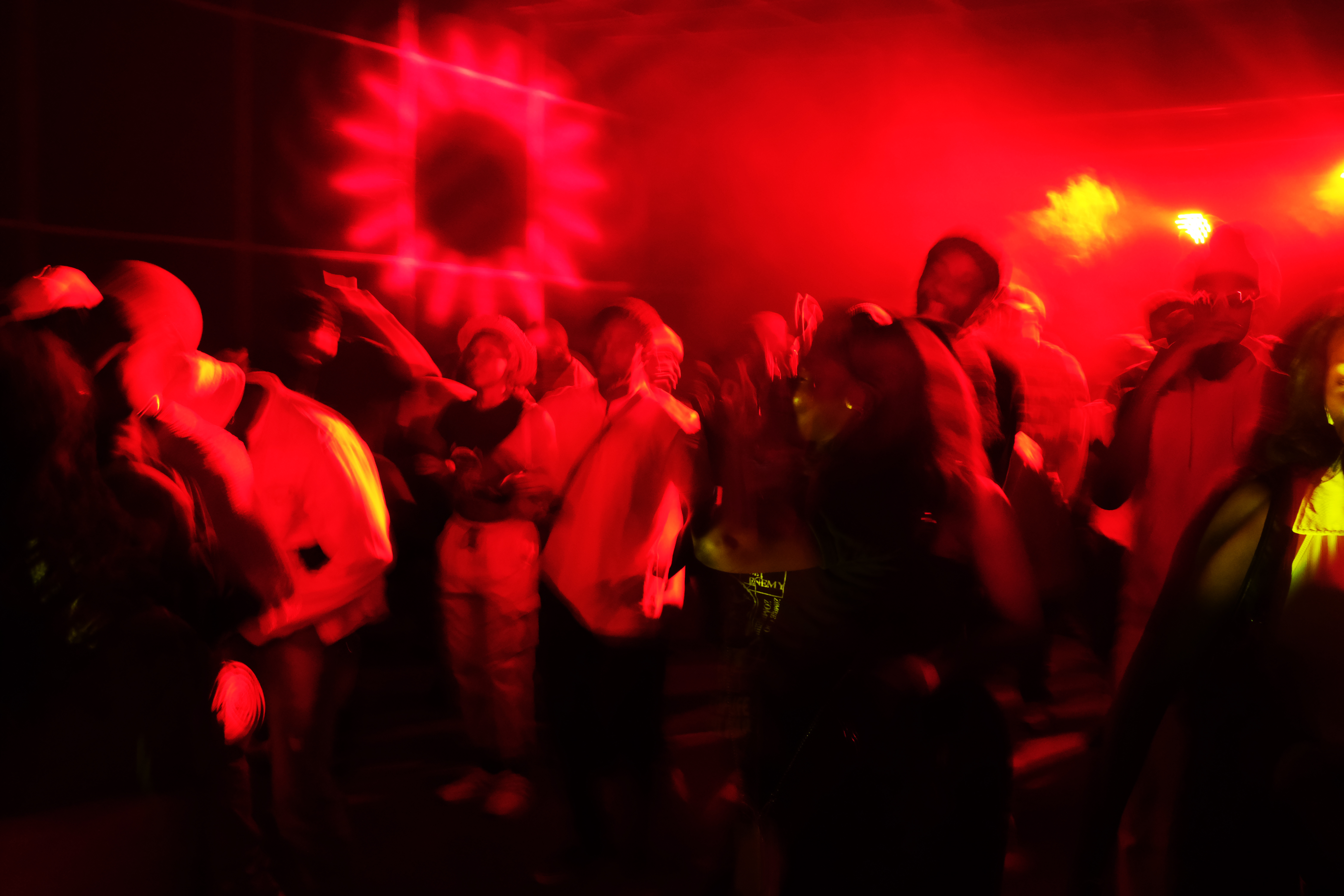 a crowd dances in an EDM club in lagos