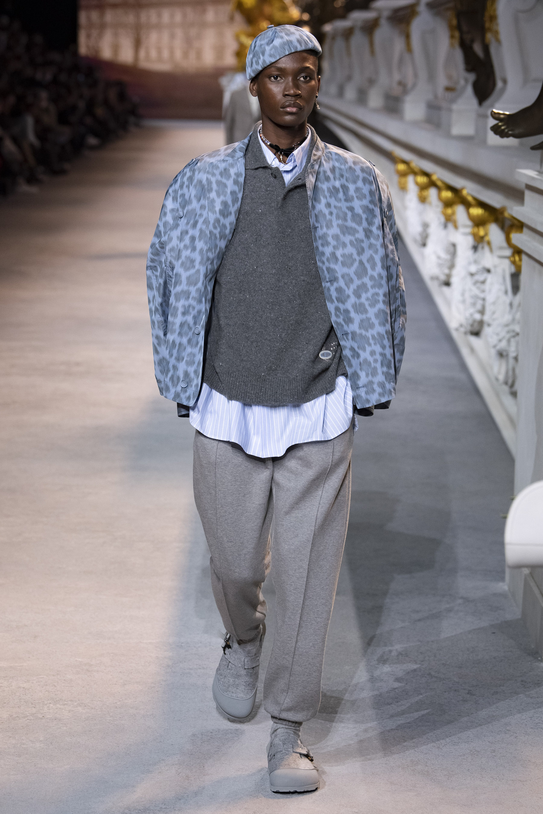 Christian Dior Mens Shorts 2023-24FW, Grey, L