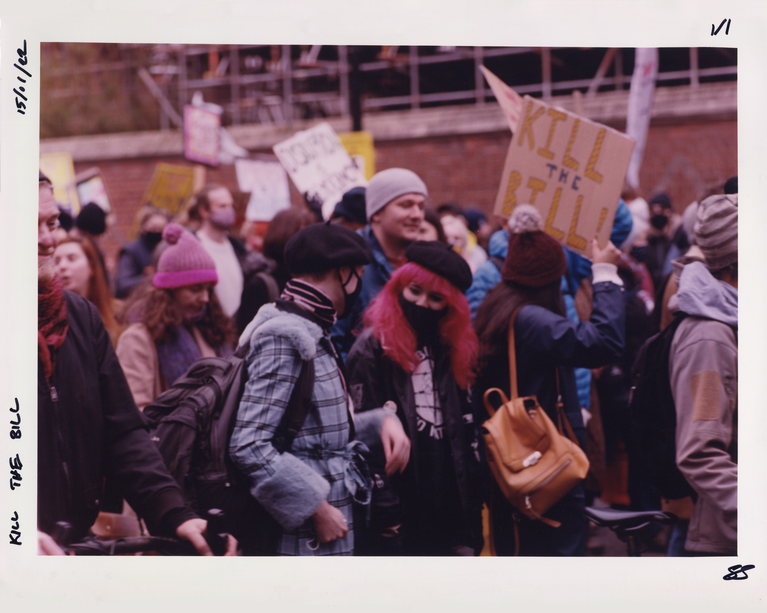 Protesters at the Kill the Bill protest