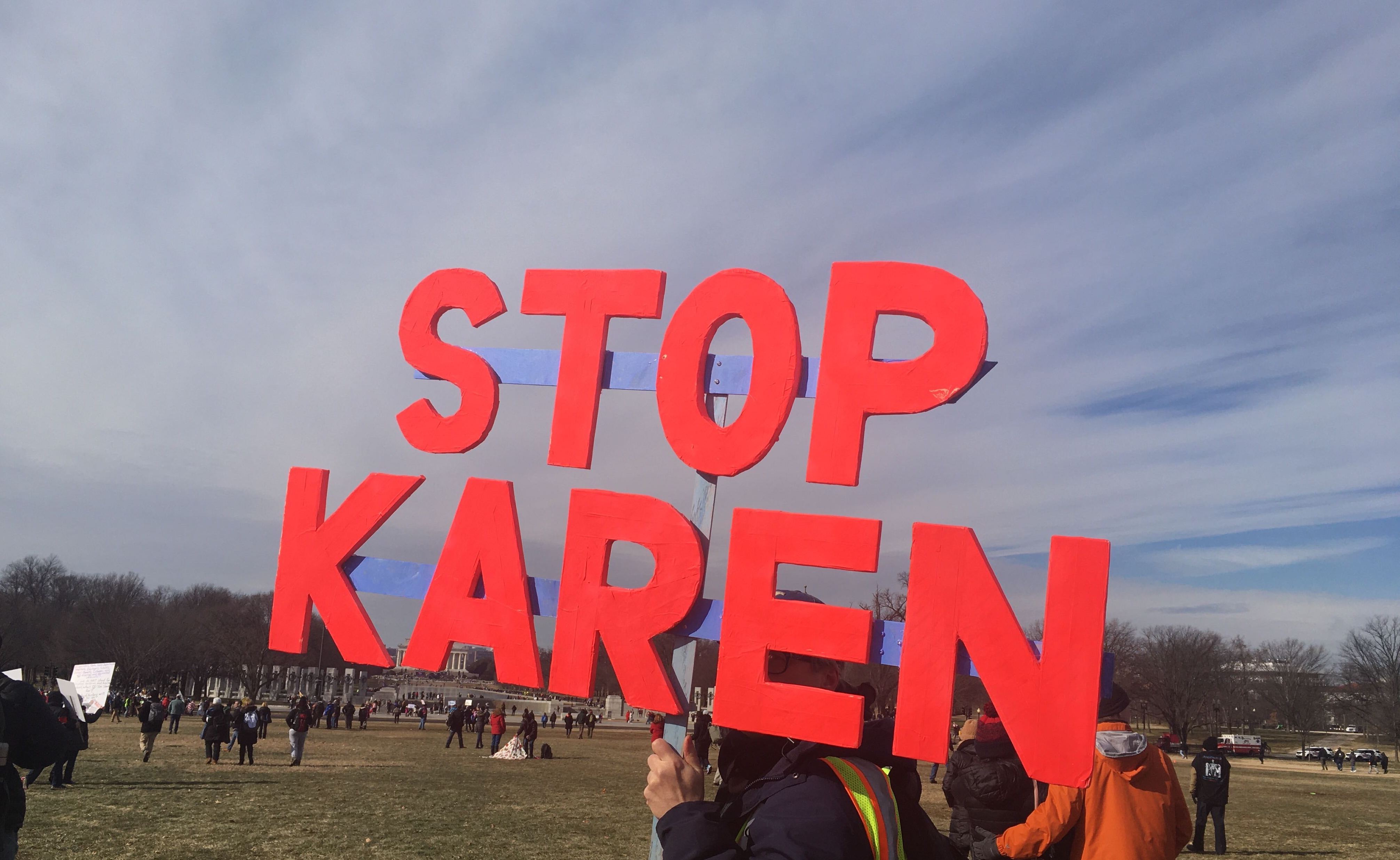 Stop Karen sign