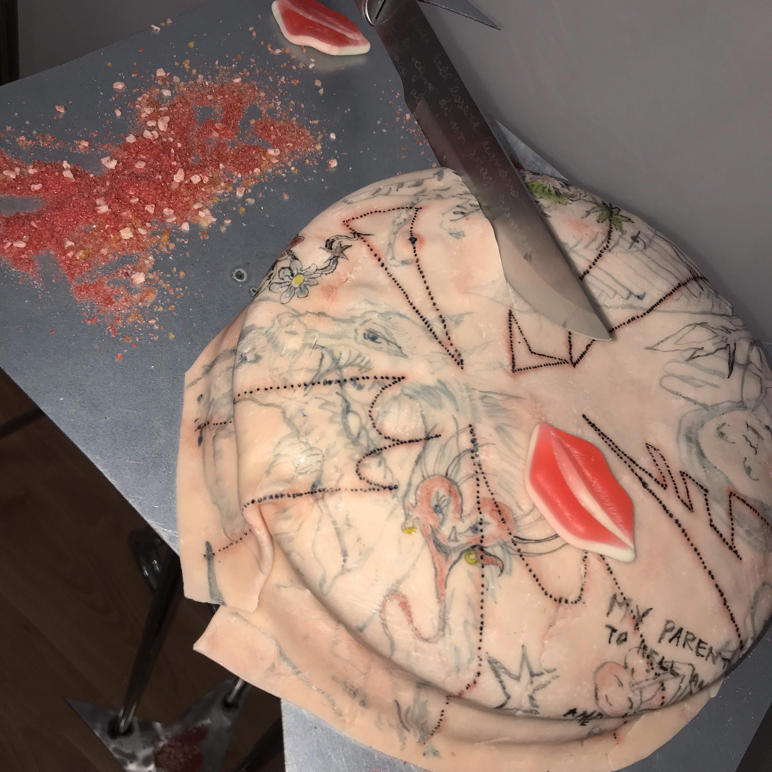opera di Inksist per spazio marea arte milano