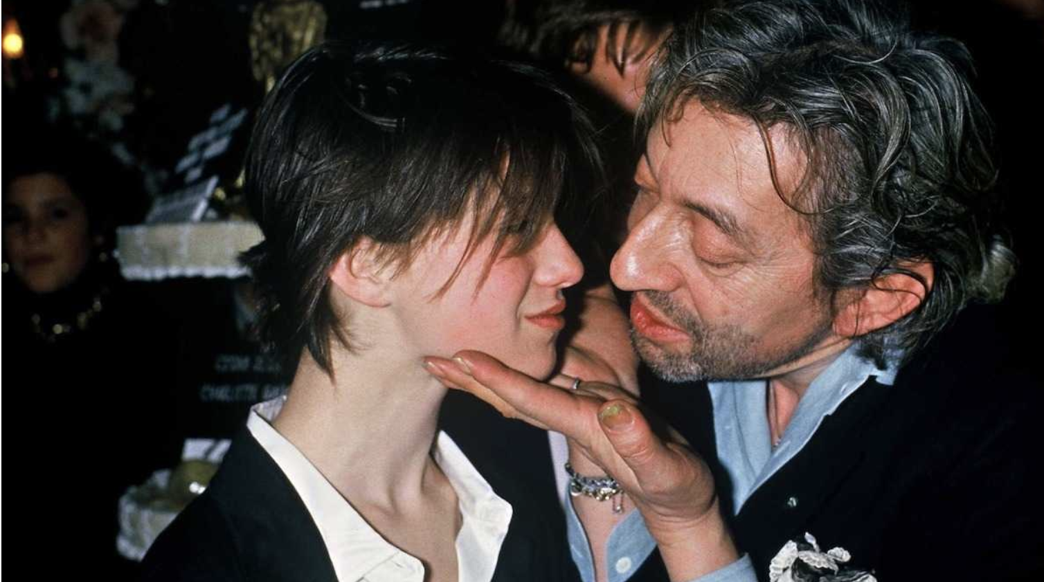 Le baiser de Charlotte et Serge Gainsbourg pour L’Effrontée en 1986