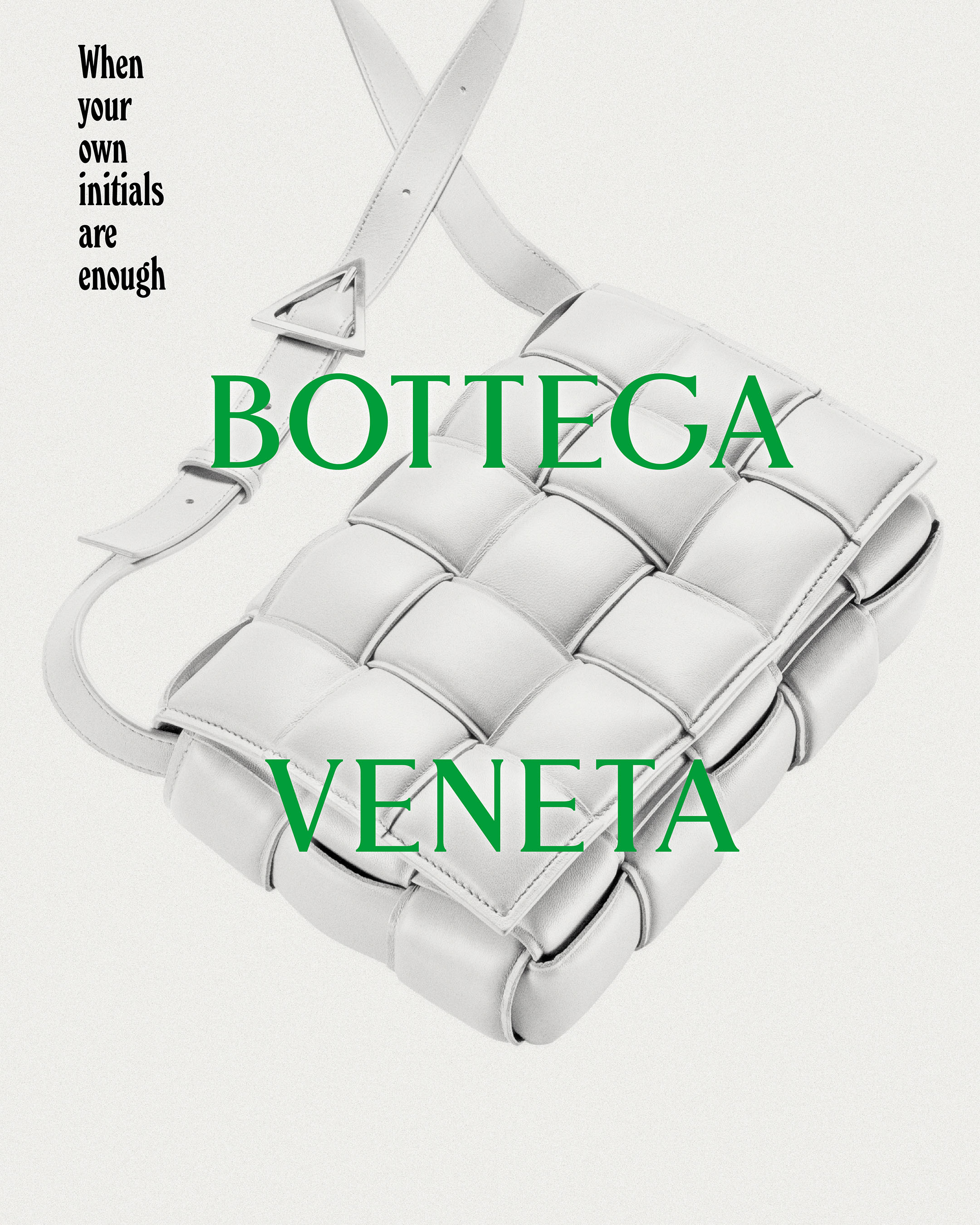 Bottega Veneta's padded cassette bag campaign