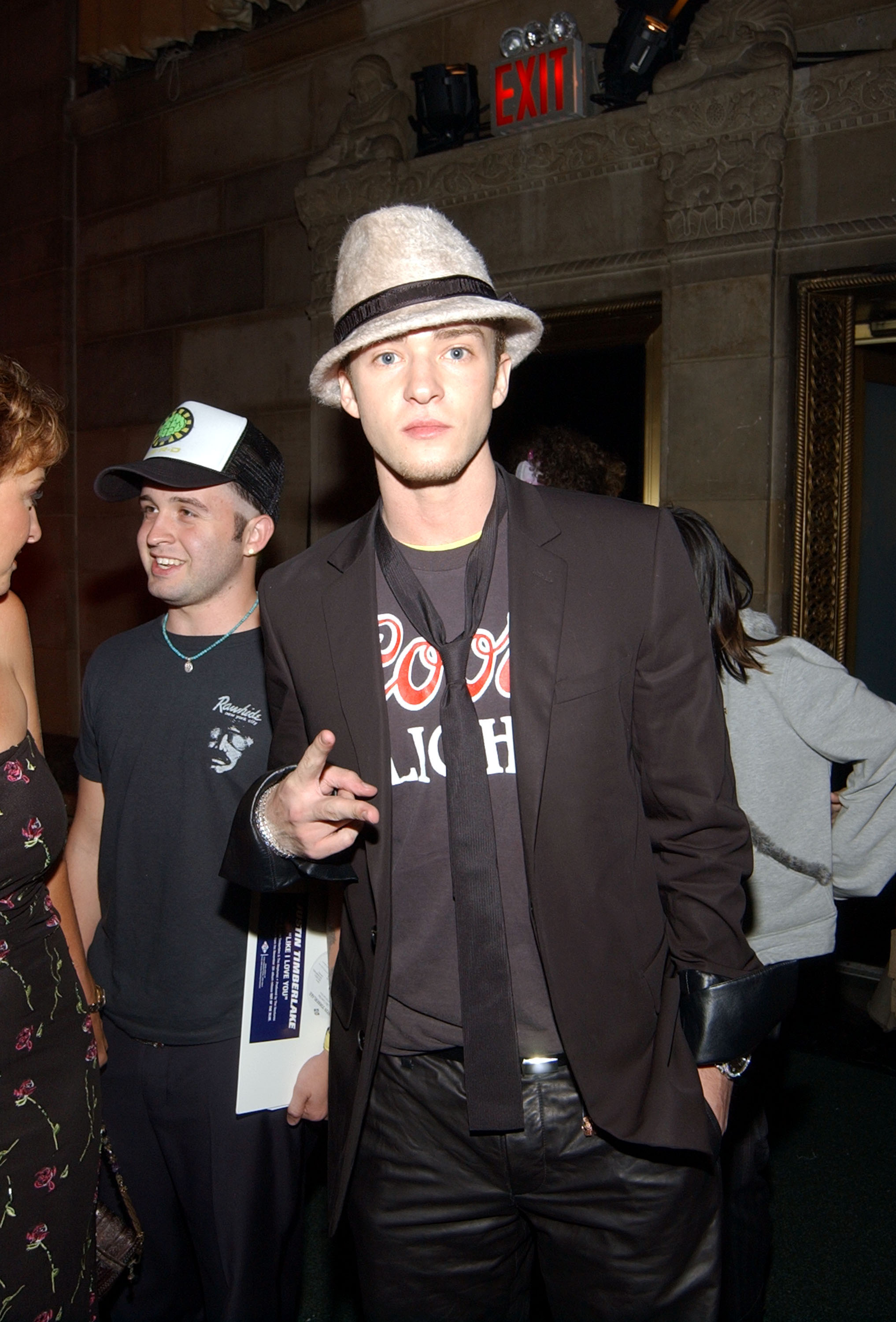 Justin Timberlake at a post-VMAs party in 2002