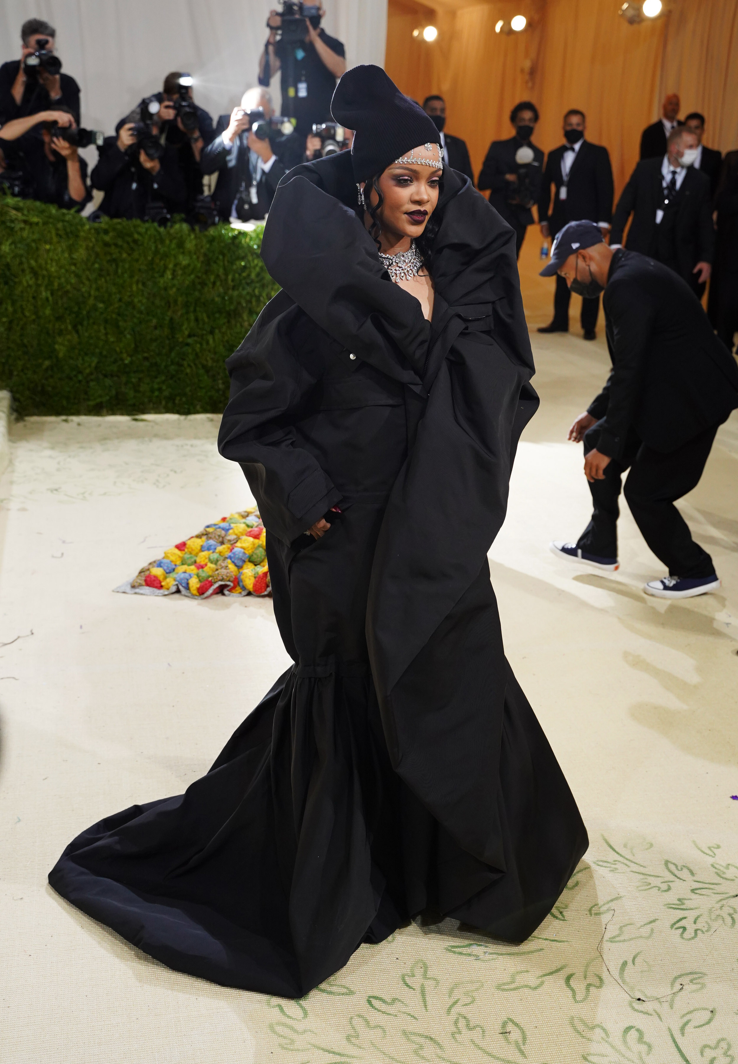 Rihanna wears Balenciaga at the Met Gala 2021