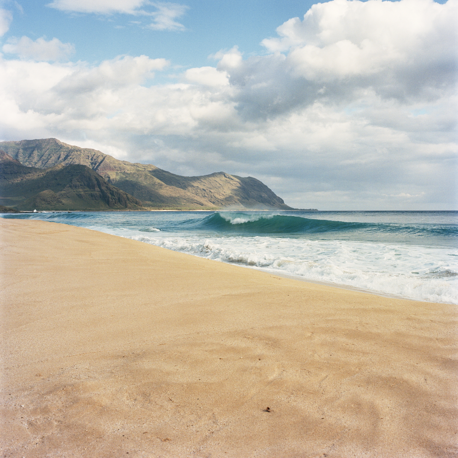 A person on a beach in Hawaii