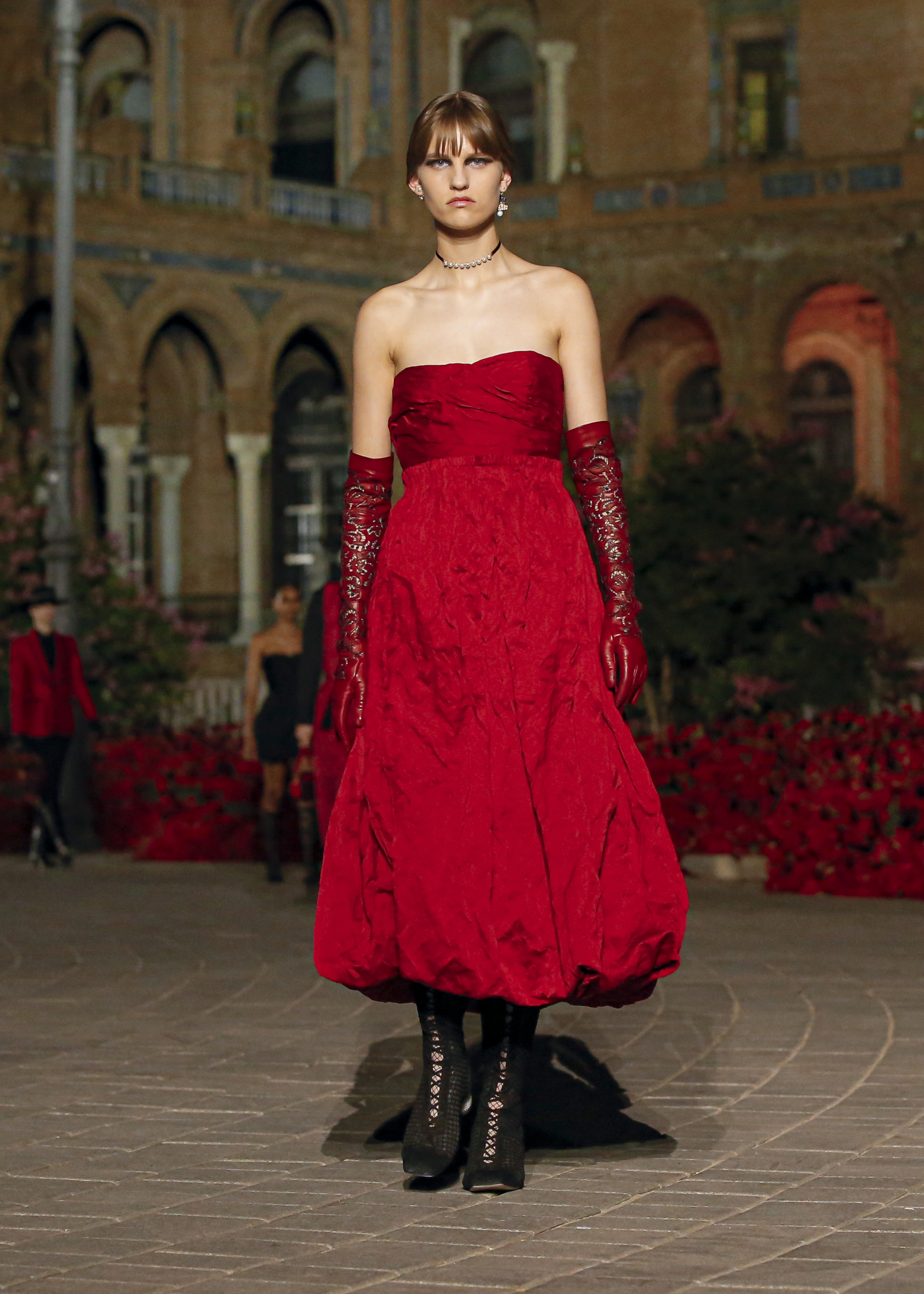 Fashion model for the Dior cruise 2023