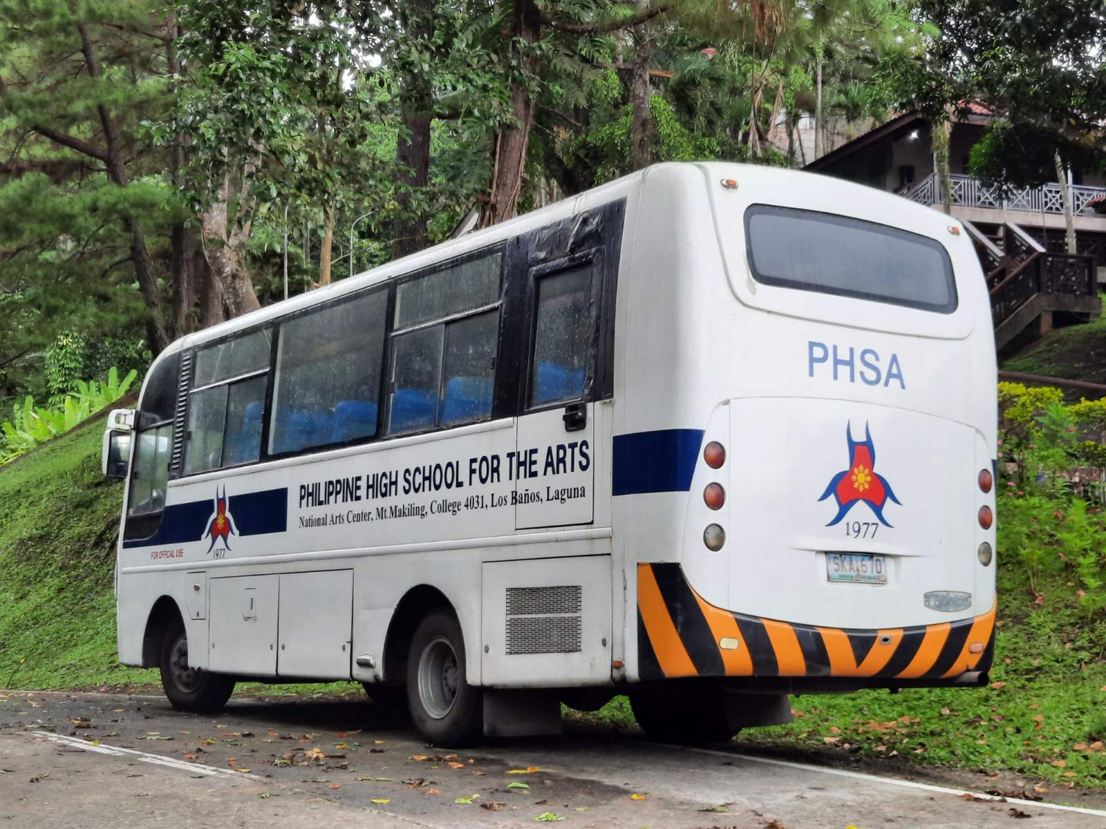 Buses like this take the students around the sprawling PHSA campus on Mt. Makiling in Los Baños city, Laguna province. Photo: JC Gotinga