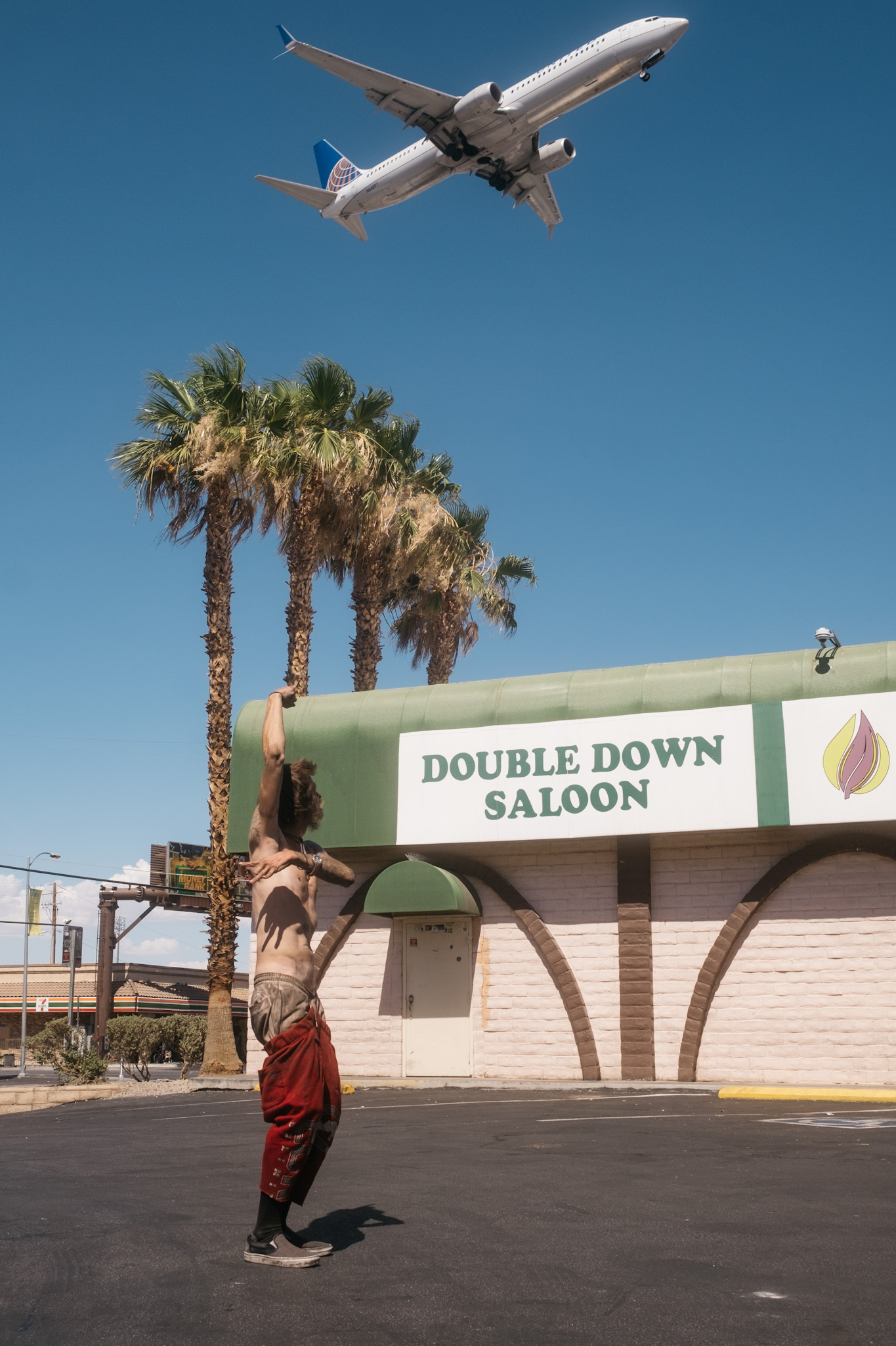 Outside the Double Down Saloon in Las Vegas