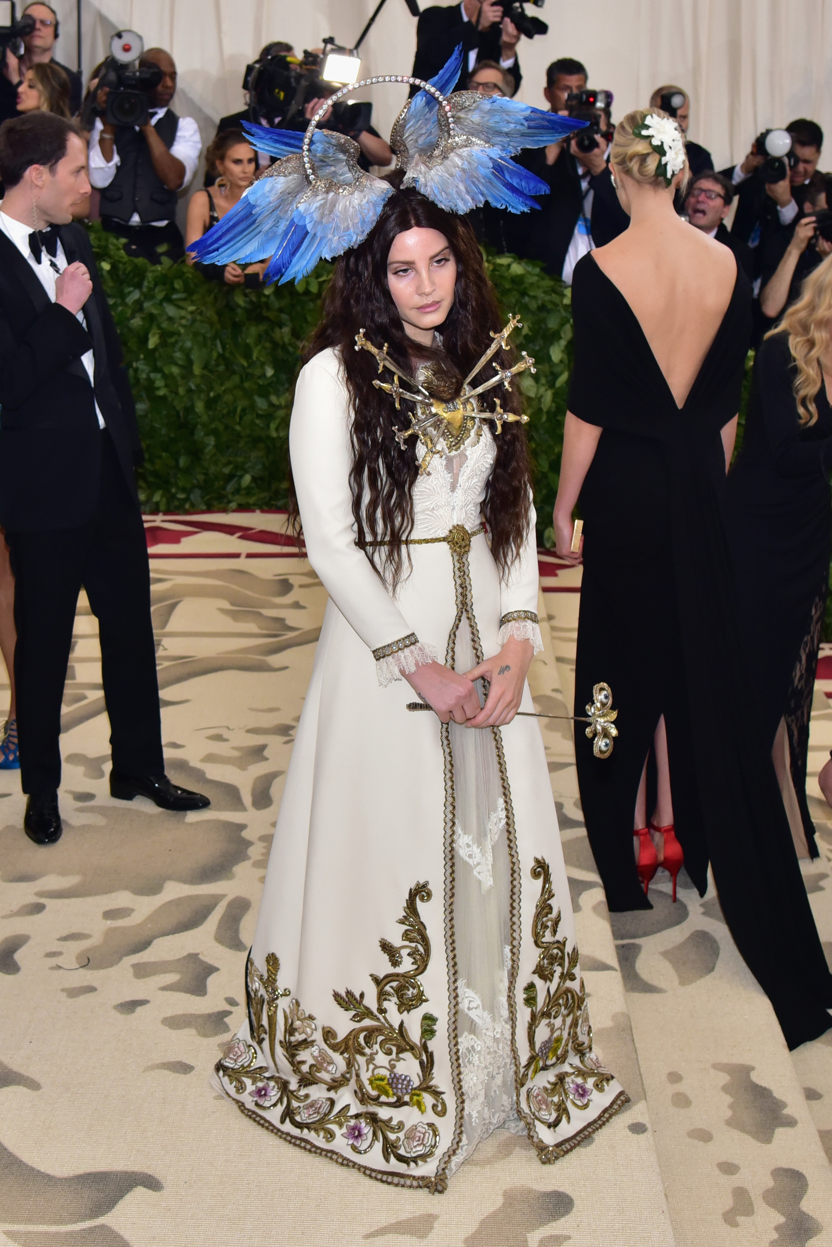 Lana Del Rey in Gucci at the Met Gala in 2018