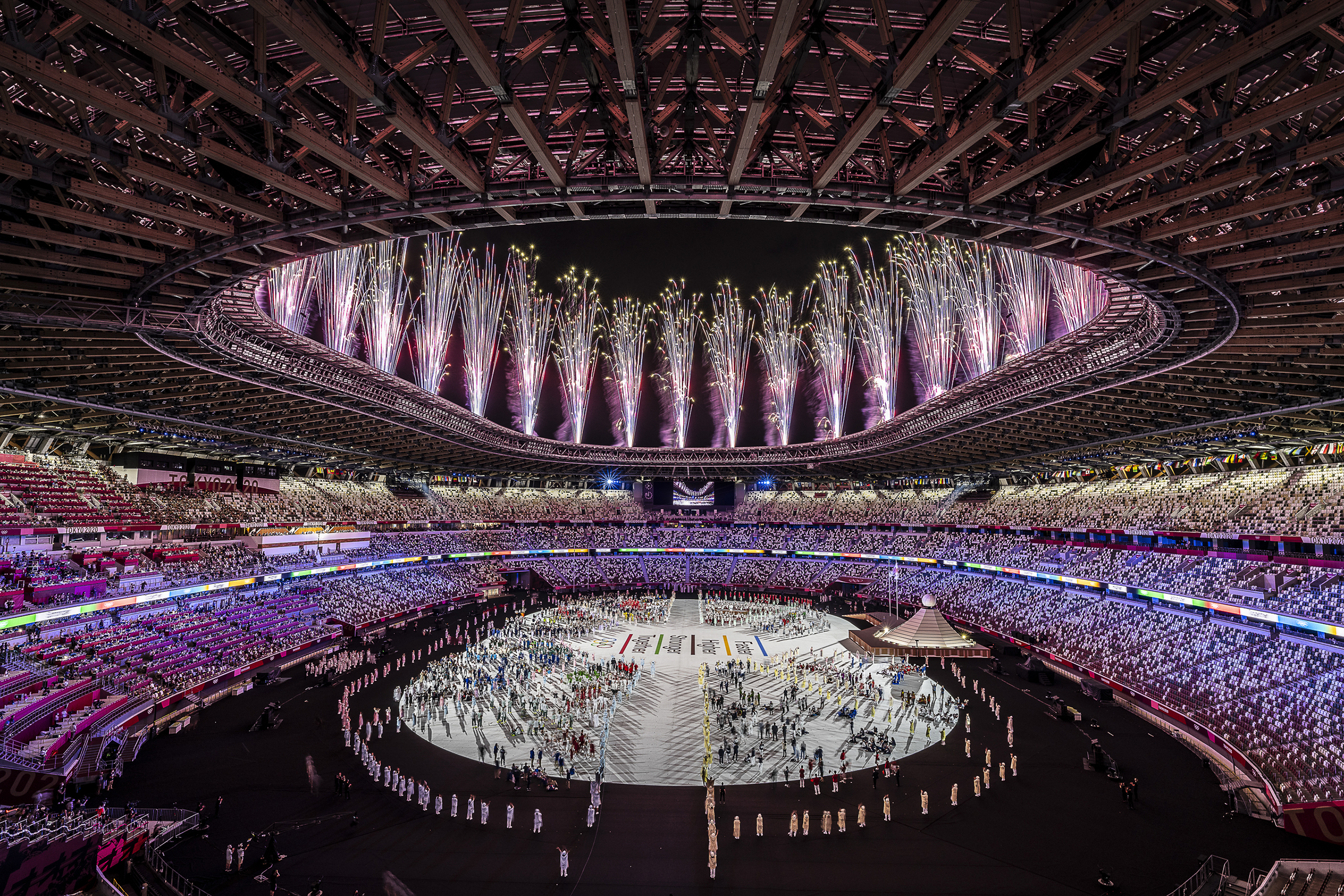 Acara pembukaan Olimpiade Tokyo 2020. Foto: Mark Edward Harris