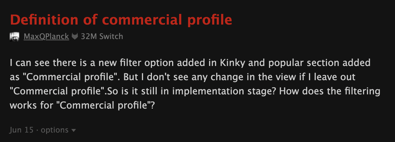 A screenshot shows FetLife users confused about changes that labeled some of the site's users as 