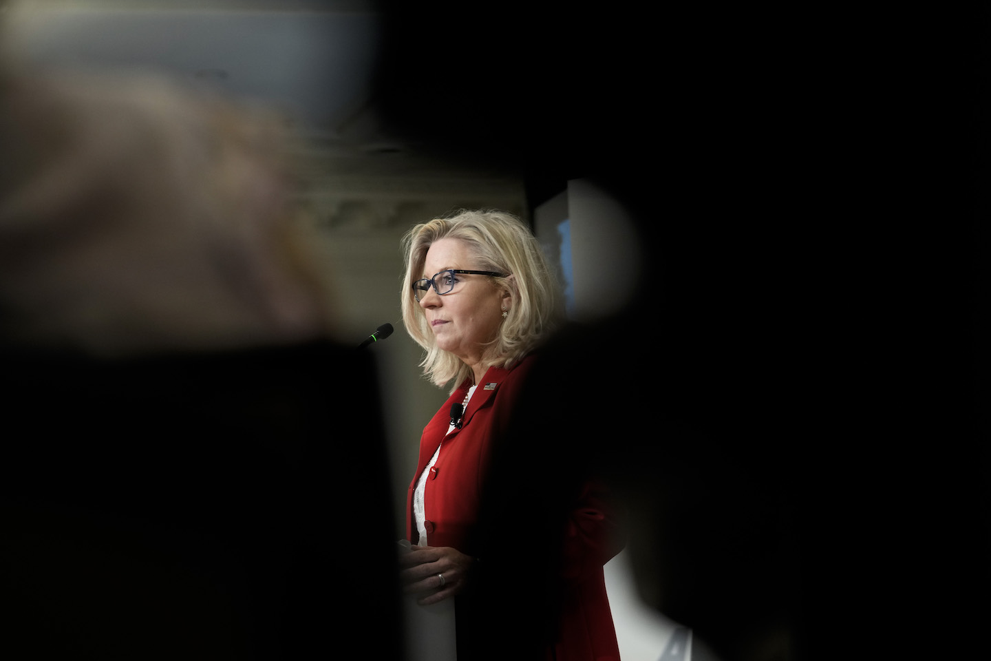 U.S. Rep. Liz Cheney (R-WY), vice chairwoman of the Select Committee to Investigate the January 6th Attack on the U.S. Capitol, speaks at American Enterprise Institute on September 19, 2022 in Washington, DC. (Drew Angerer/Getty Images)