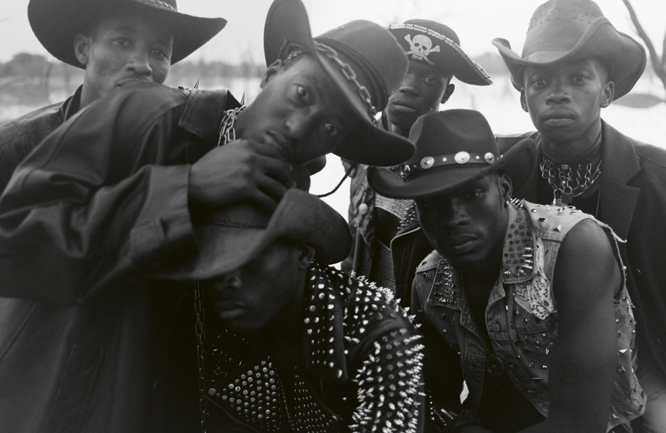 Botswana's heavy metal scene in cowboy outfits photographed by Oliver Hadlee Pearch for i-D’s The Royalty Issue, no. 370, Winter 2022