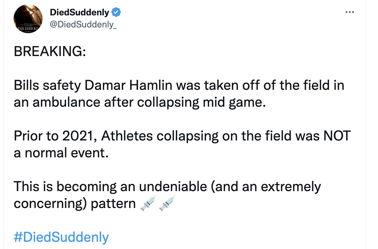 Damar Hamlin Injury: No, It Has Nothing to Do With Vaccines – Rolling Stone