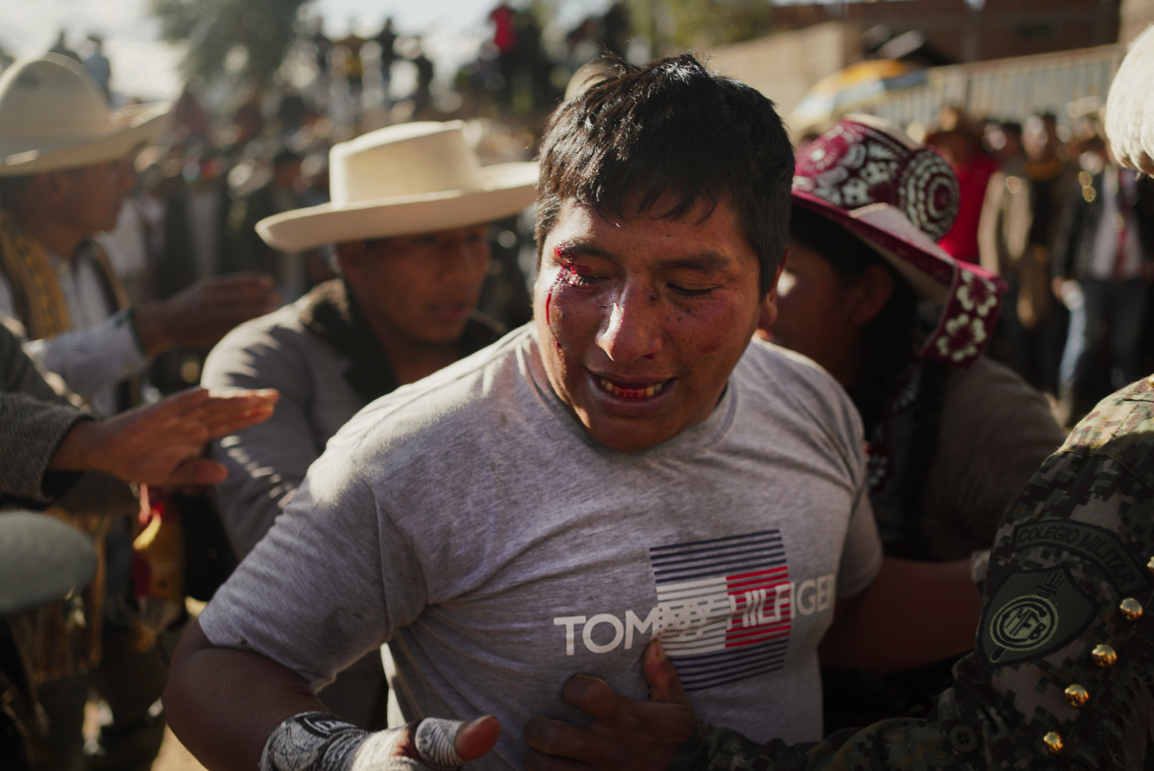 Takanakuy, Perù – foto degli incontri di lotta annuali di Santo Tomás  