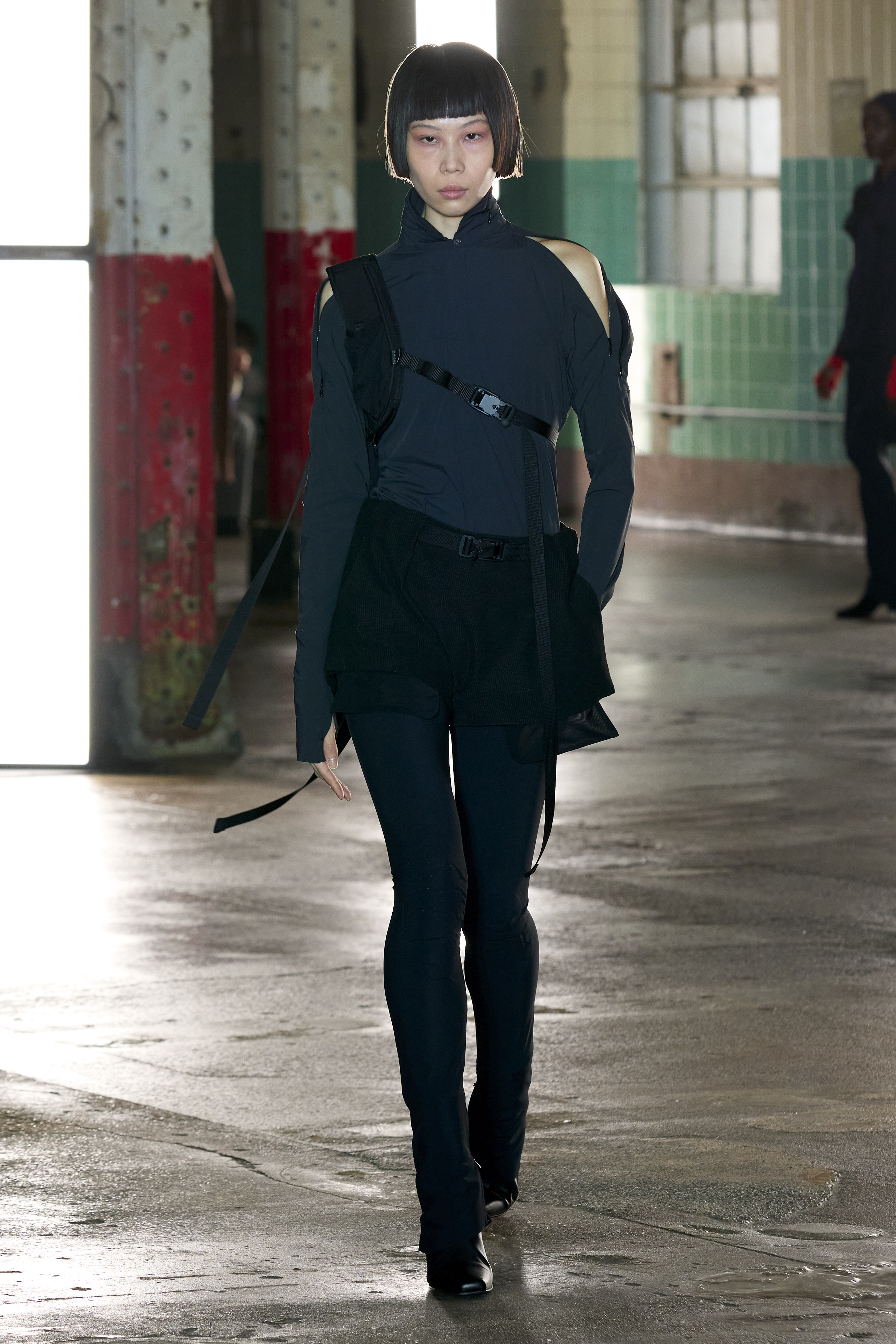 Model walking for Johanna Parv at Fashion East AW23 at London Fashion Week