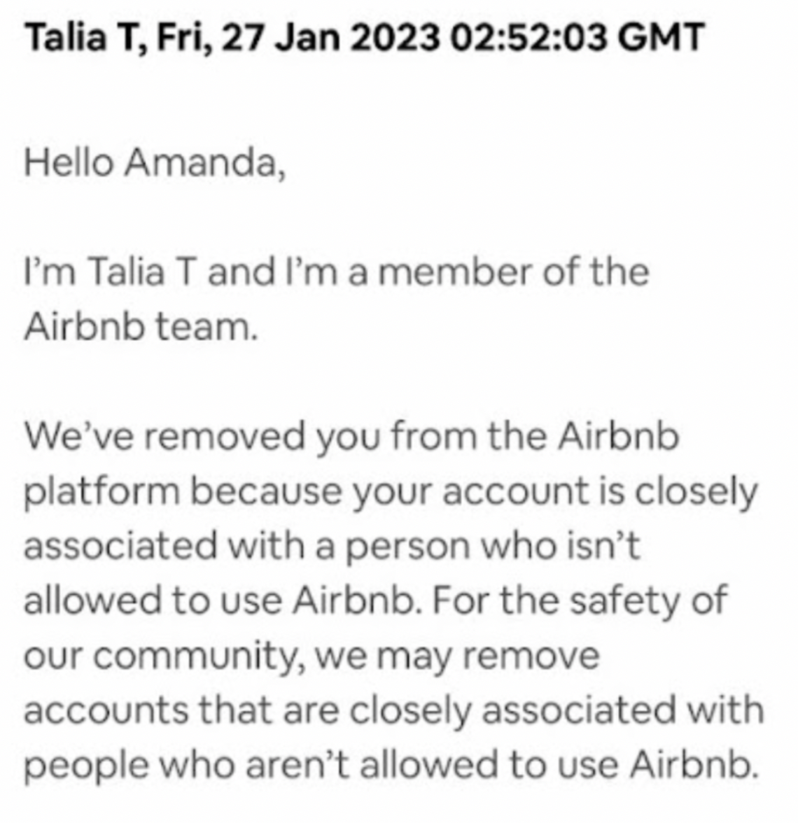 Airbnb is banning people associated with prohibited users as a