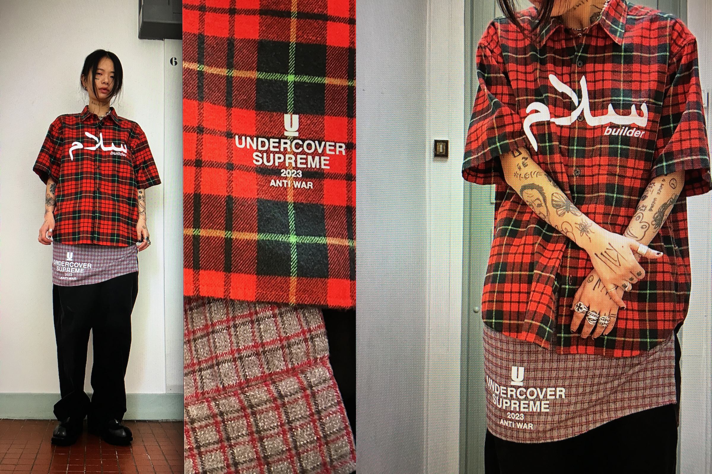 Supreme UNDERCOVER S/S Flannel Shirt Red - シャツ