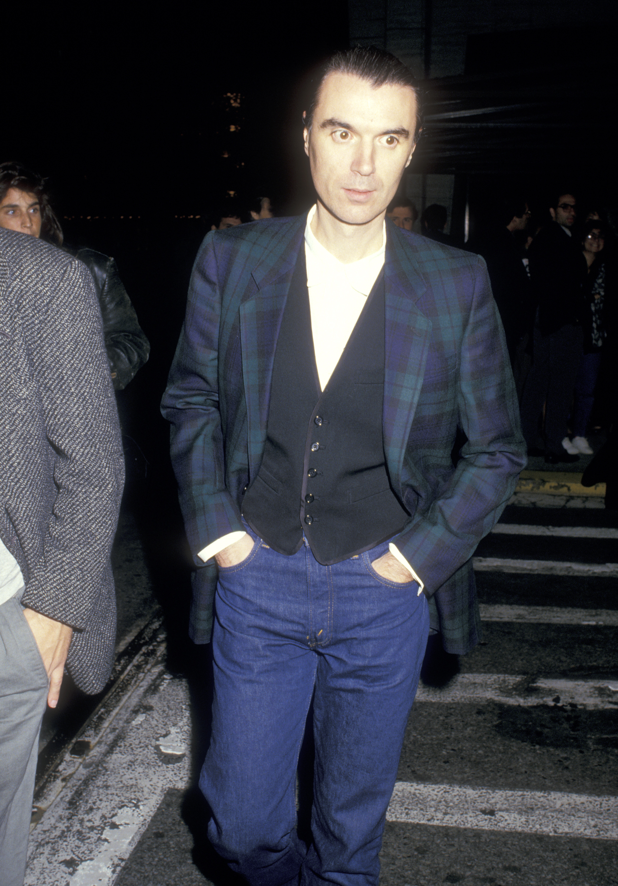 David Byrne at the New York Film Festival, 1987