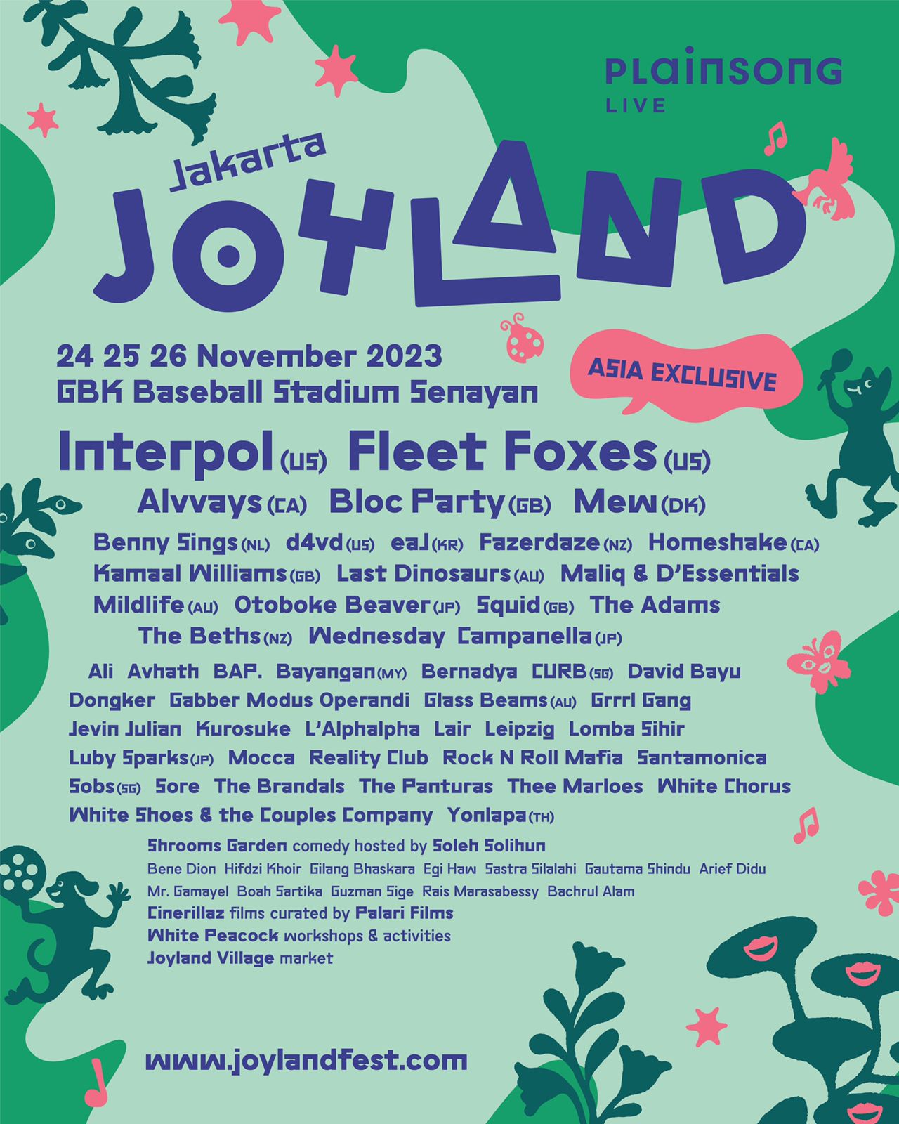 Line-up final Joyland Festival 2023