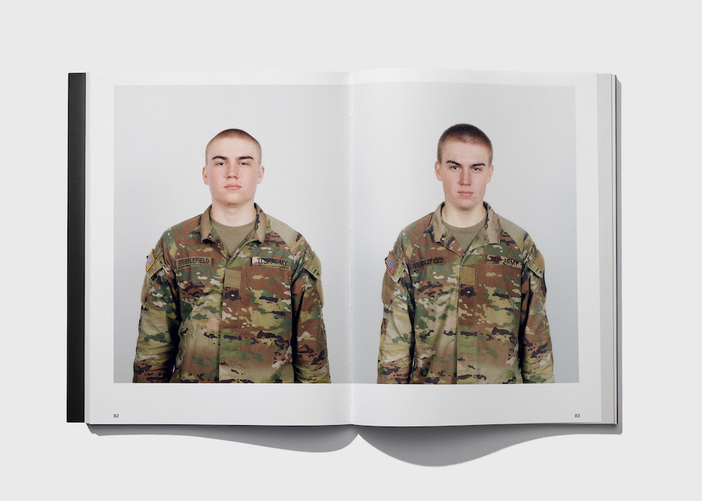 US army recruit Stubblefield before and after training, photographed by Jason Koxvold