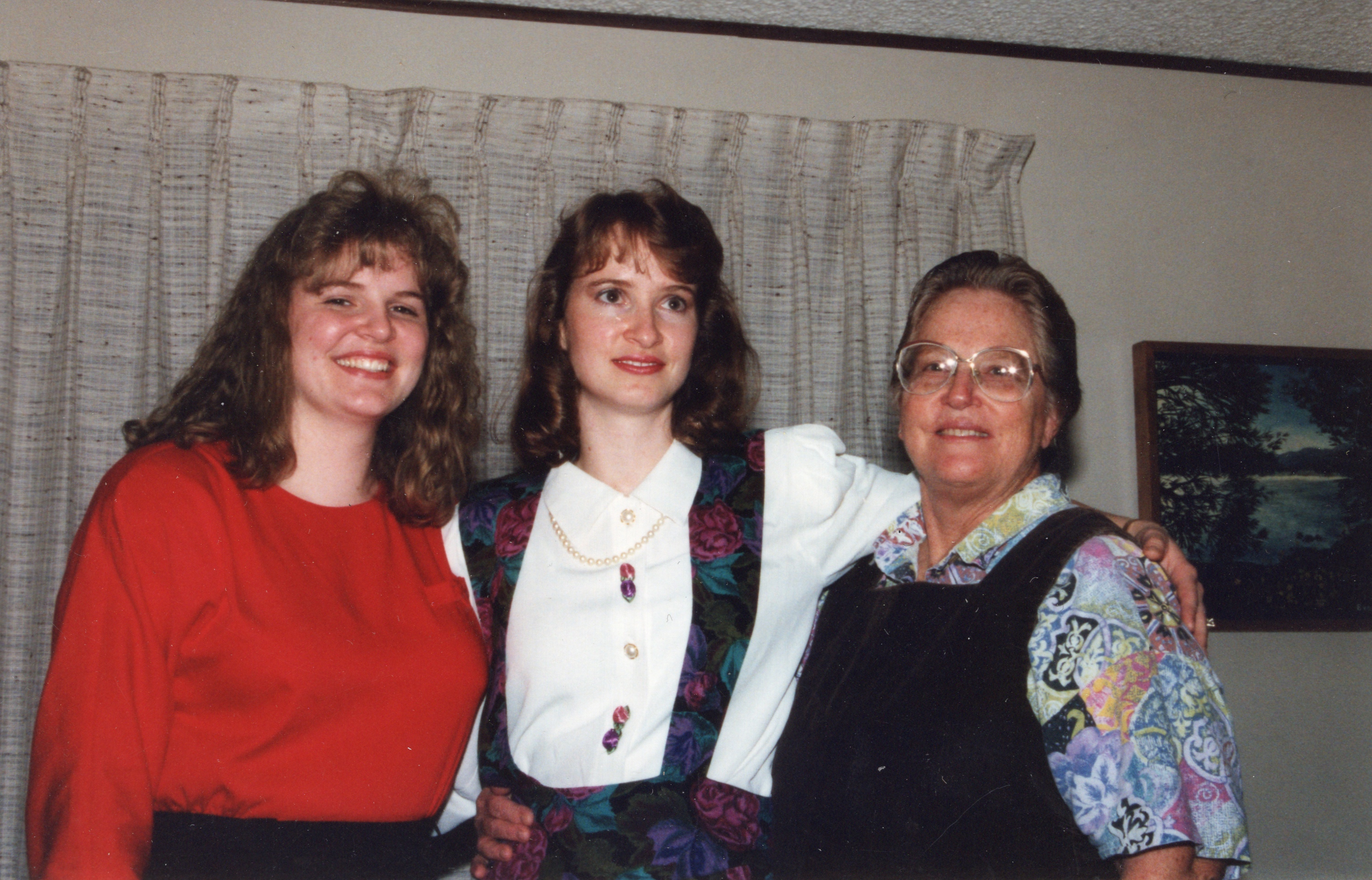 An archive photo of Ervil LeBaron's daughters Adine, Celia and their mother, Anna Mae.