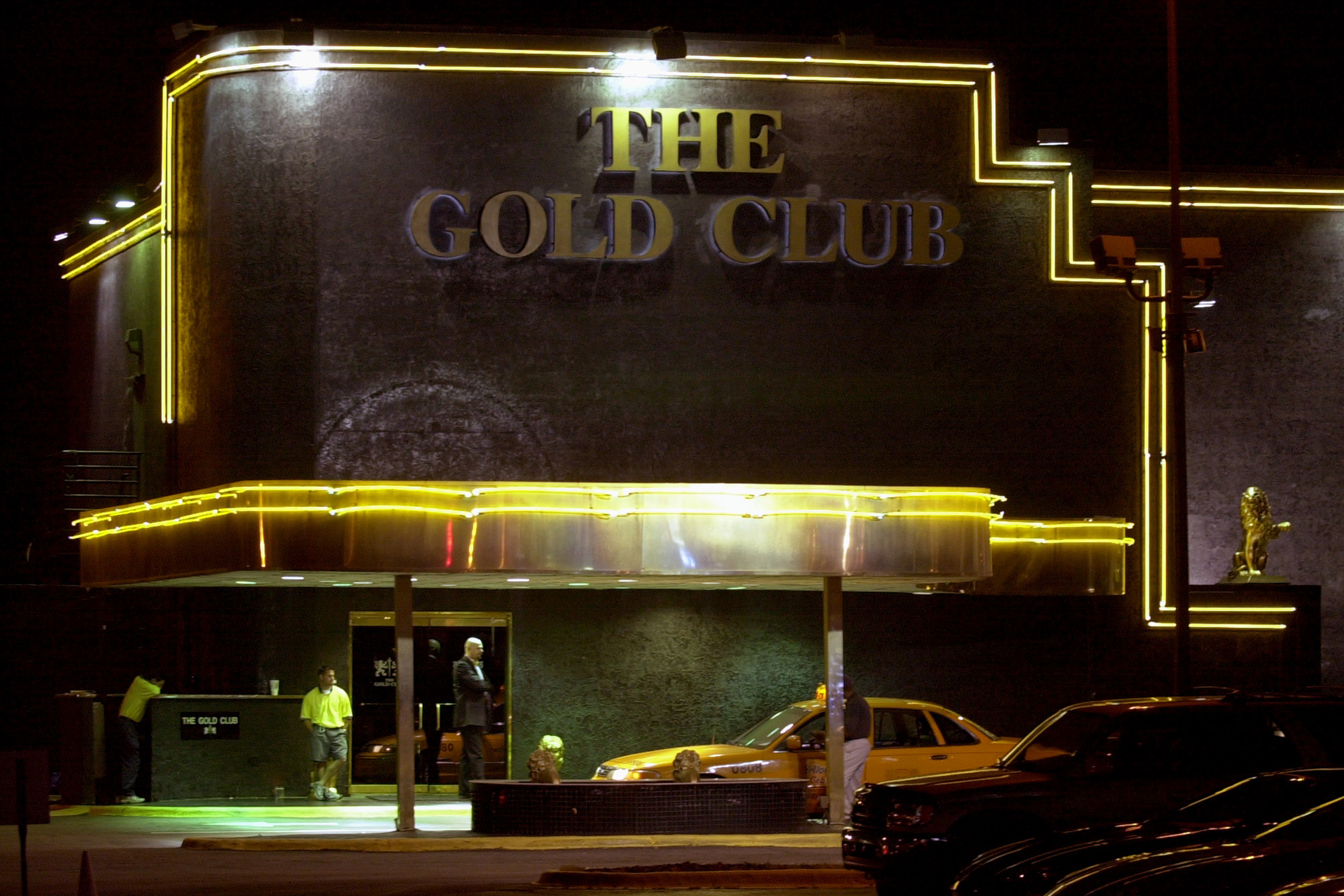 The outside of the Gold Club