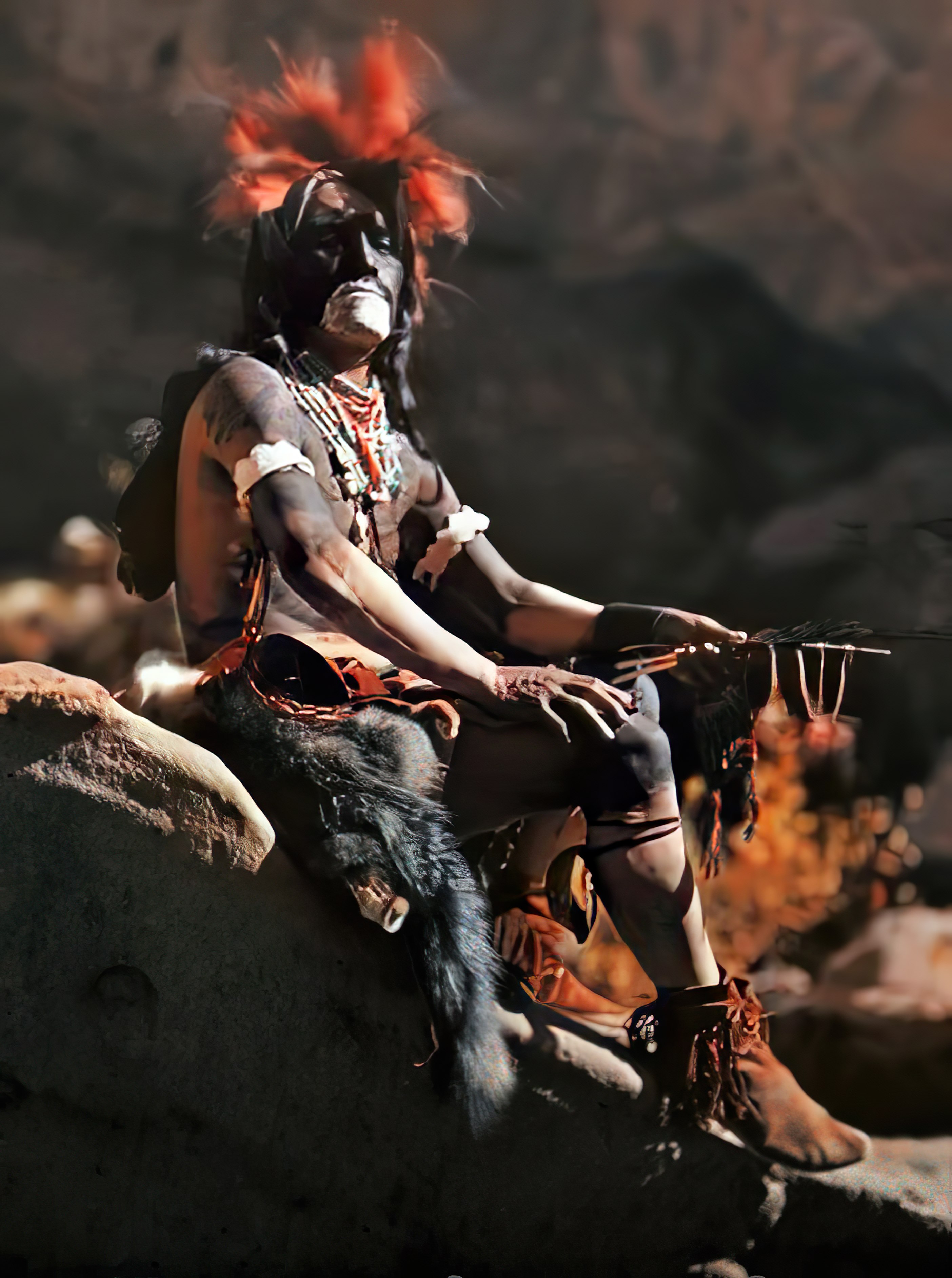 1912 March 31st (Sunday - Portrait of a Hopi Snake Clan priest in Arizona by Franklin Price Knott (1st published 1916 in national geographic).jpg