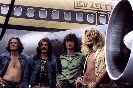 Súbete a este jet privado con Led Zeppelin en 1973