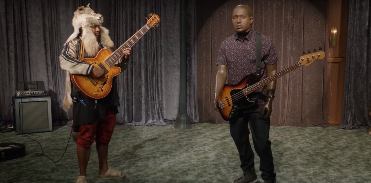 Thundercat BassBattled Hannibal Burress' Robot on 'The Eric André Show'