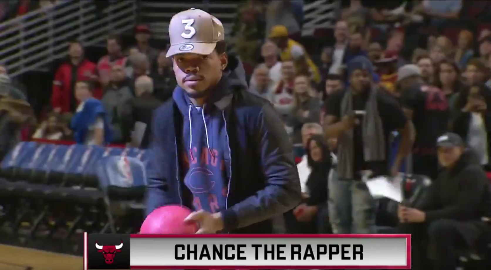 Watch Chance The Rapper Play Dodgeball With The Chicago Cubs' Mascot