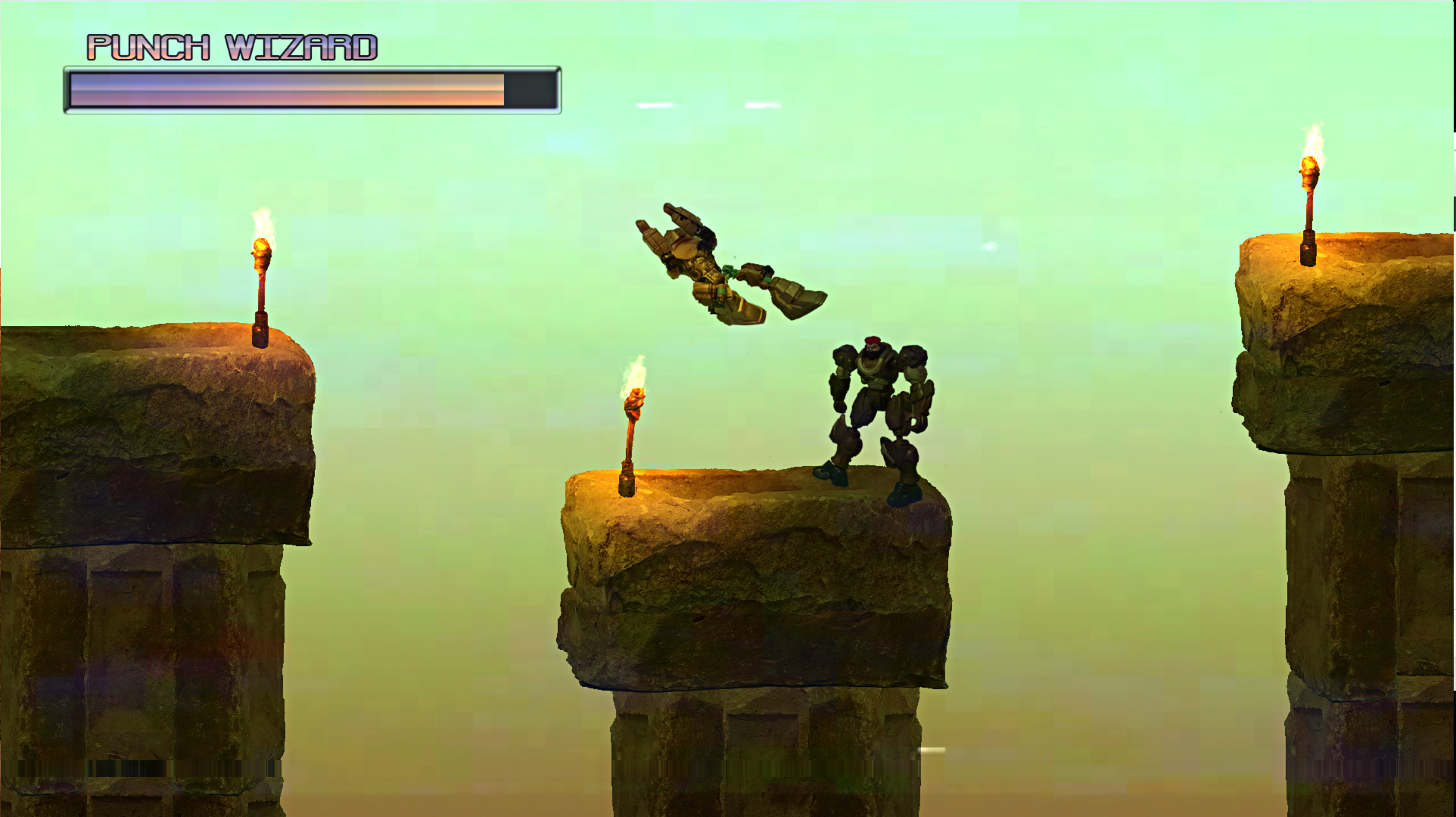 a Stop Motion Pugilist Platform Hero in 'Punch Wizard'