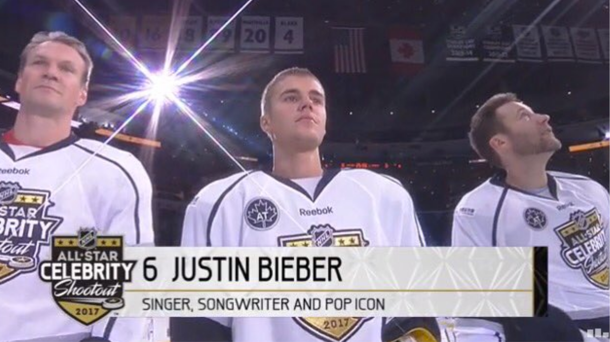 Sorry: Pronger fines himself $5 for All-Star hit on Bieber - Sports  Illustrated