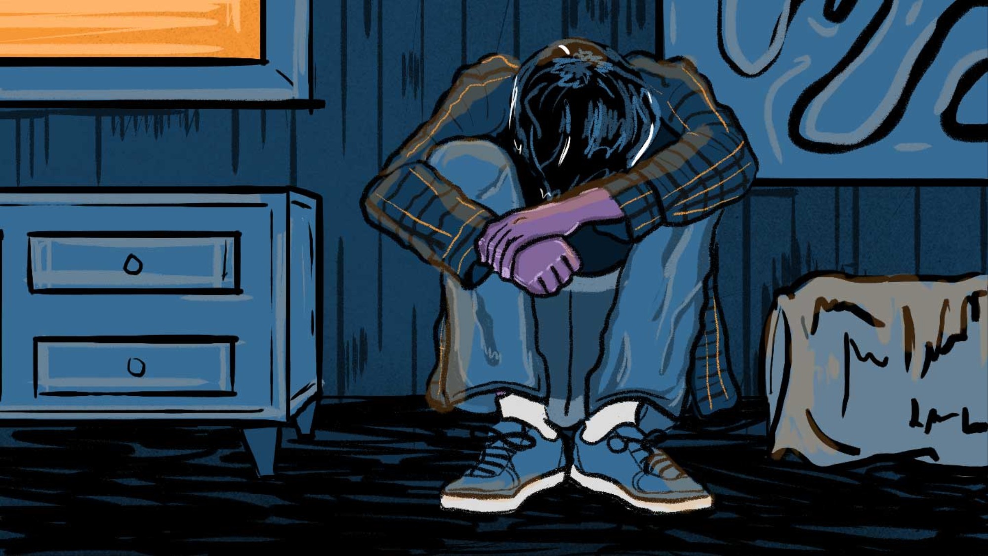 Depression Suicidal Cartoon Images