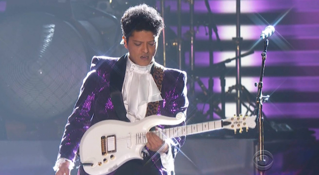Bruno Mars and The Time Paid Tribute to Prince at the 2017 Grammys