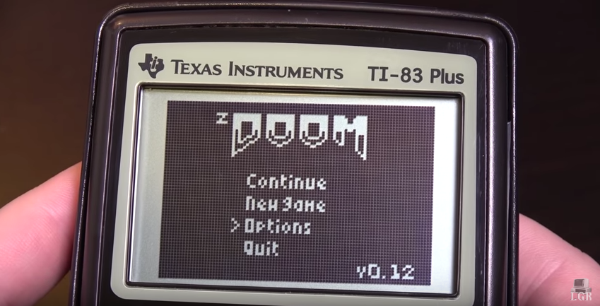 Watch 'Doom' Run on a TI83 Graphing Calculator
