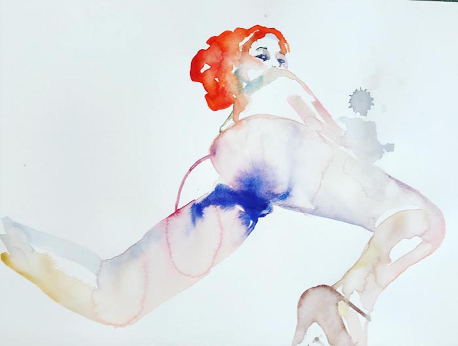 Sensual, Ethereal Watercolors Reinterpret the Female Form