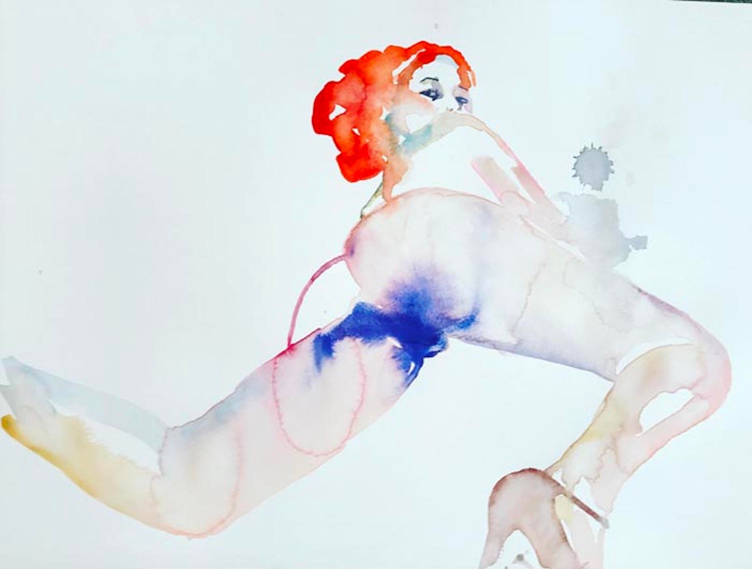 Sensual, Ethereal Watercolors Reinterpret the Female Form