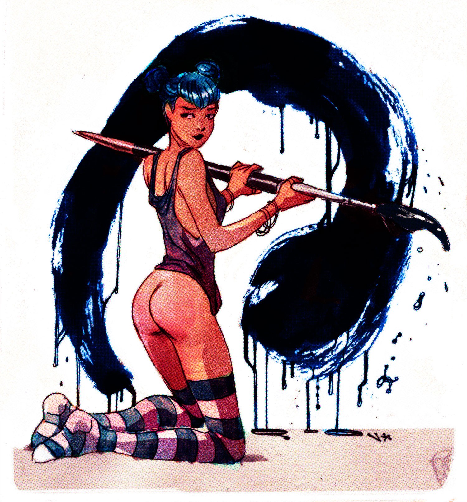 NSFW] French Comic Book Artist Ouinesh Revives the Erotic Art of the Pinup