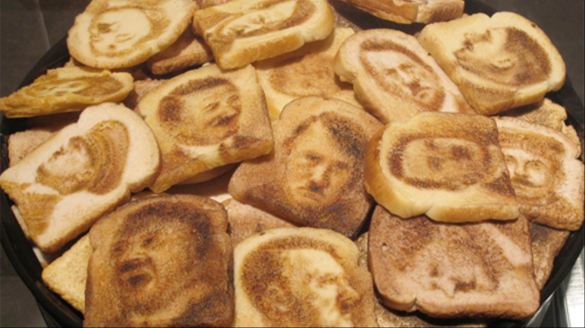Image result for hitler on piece of toast