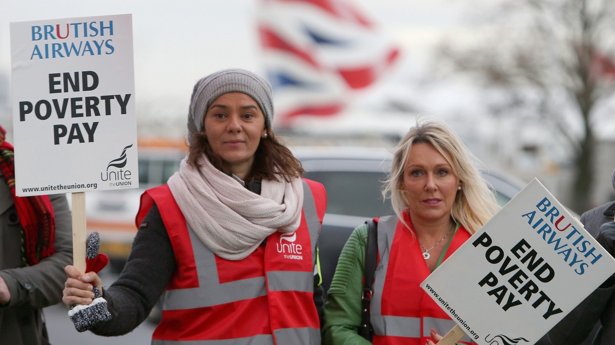 Your Full Attention for the Demonstration Inside the British Airways