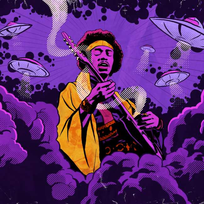 Image result for jimi hendrix purple