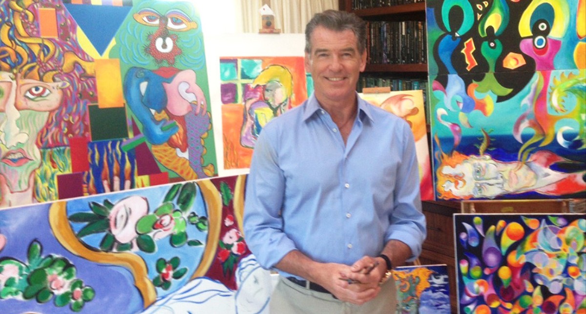 Pierce Brosnan Secret Agent, Secret... Painter? Creators