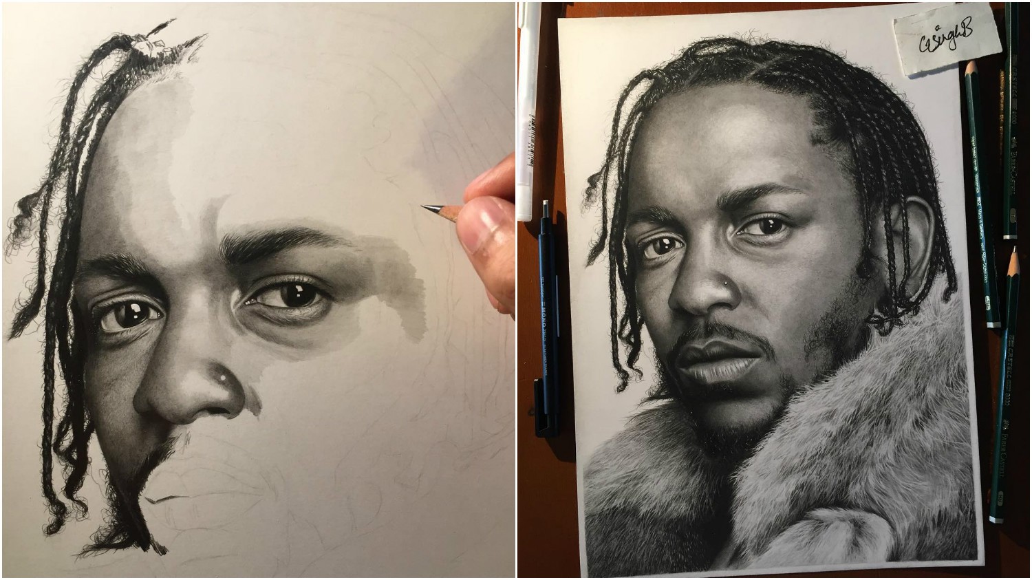Hyper Realistic Billie Eilish Pencil Drawing