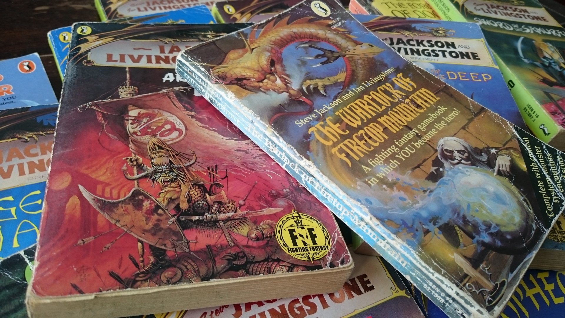fighting fantasy books vintage