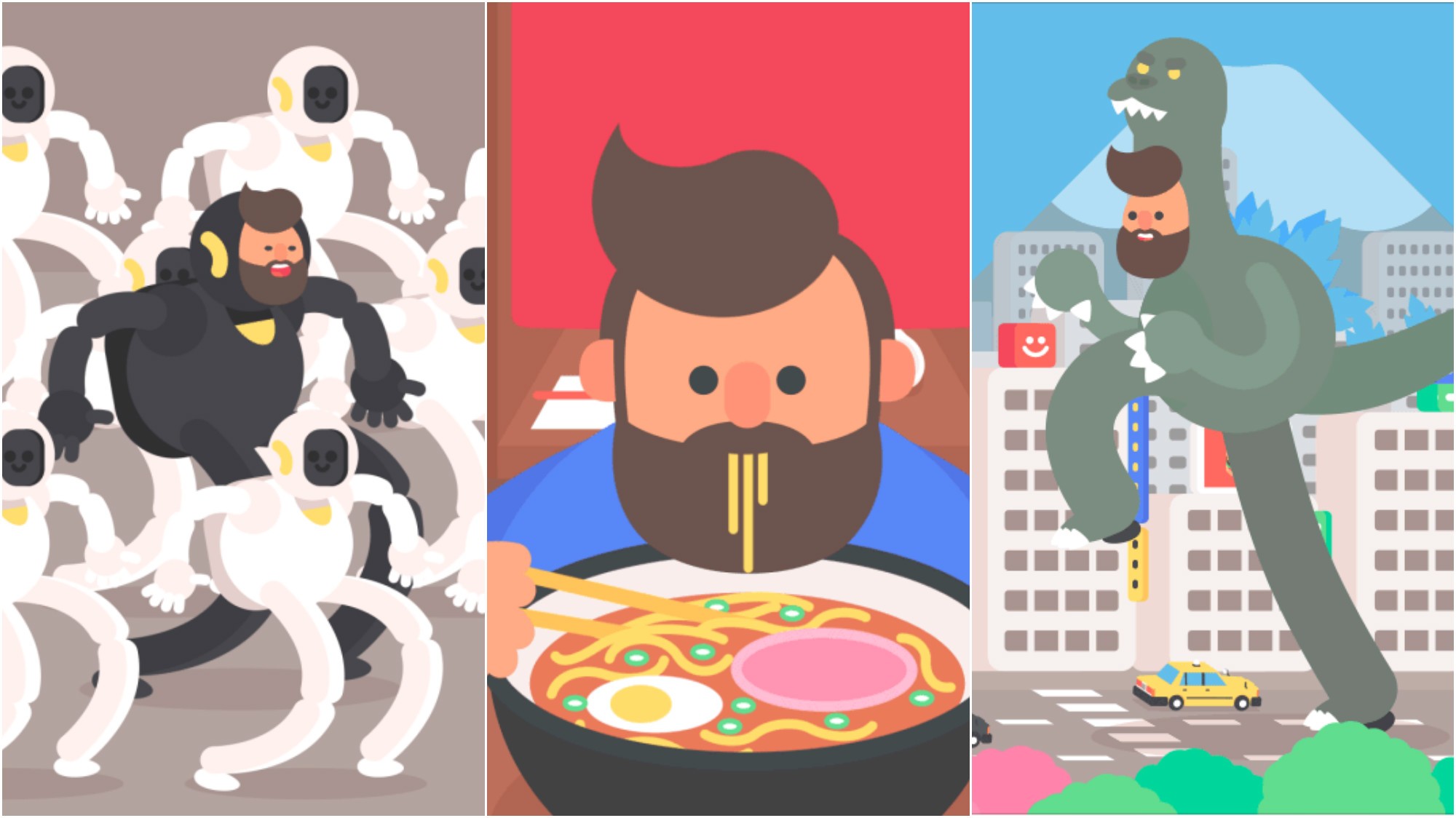 Funny Tokyo Inspired Animated GIFs by James Curran