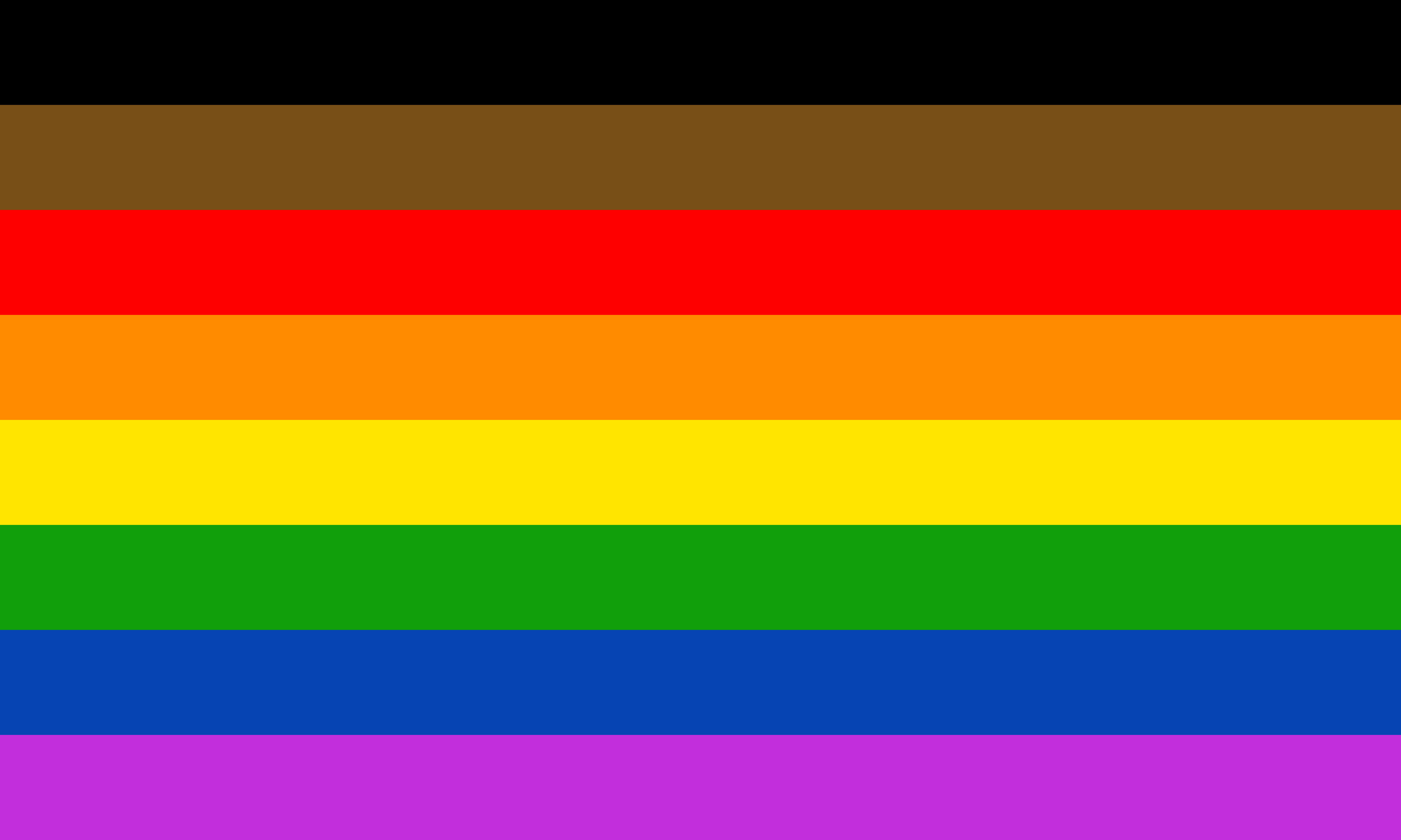 official gay pride flag colors